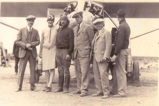 C.B. Cosgrove, Jr., left, Mrs. M. Jensen, Martin Jensen, Mahoney, Edwards & Bowlus